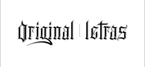 Original Letras - Logotipo do estúdio Original Letras, na sua versão Chanfrada.