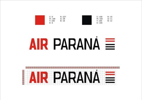 Air Paraná - Logomarca da empresa Air Paraná Compressores. Análise estrutural e de cores