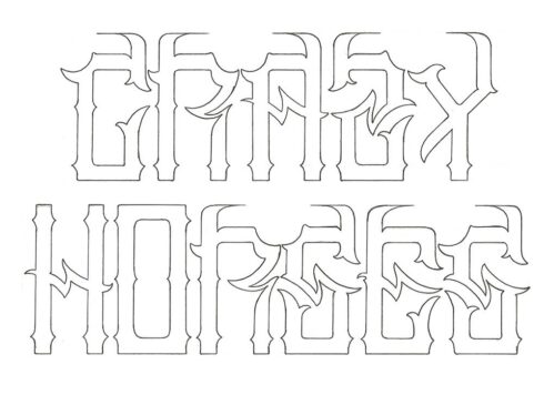 Crazy Horses - Logotipo para a banda Crazy Horses