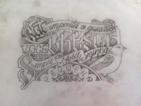 Lettering Ornamental - Estudos para Lettering Ornamental Decorativo
