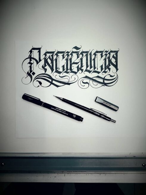 Lettering Ornamental - Estudos para Lettering Ornamental Decorativo
