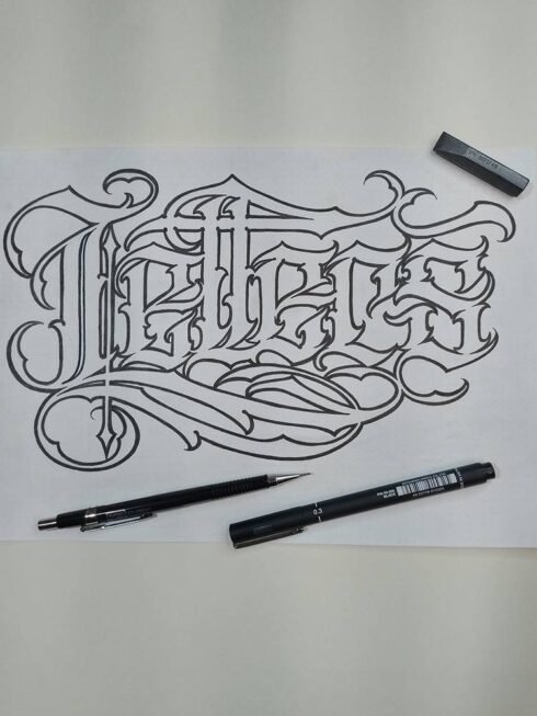 Lettering Ornamental - Estudos para Lettering Ornamental Decorativo