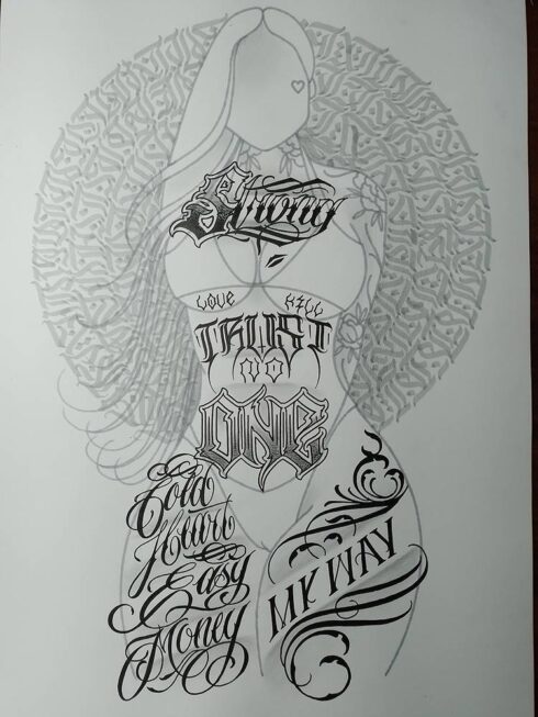 Lettering Ornamental - Estudos para Lettering Ornamental Decorativo