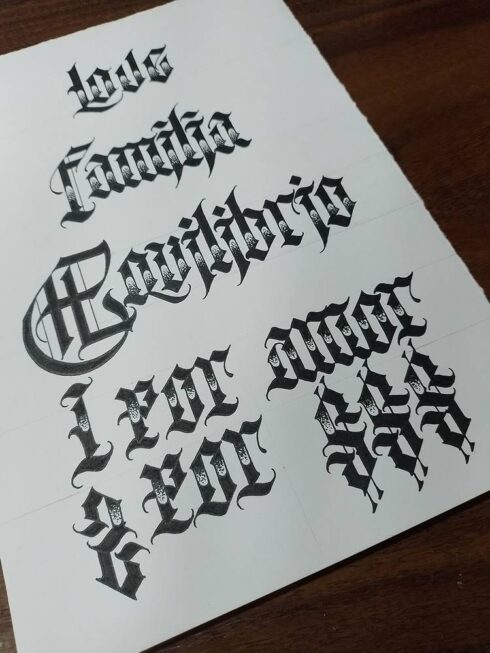 Lettering Ornamental - Estudos para Lettering Ornamental Decorativo