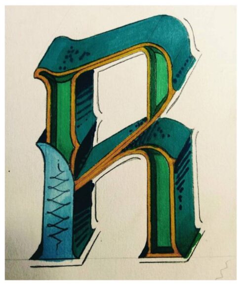 Lettering Ornamental - Estudos para Lettering Ornamental Decorativo