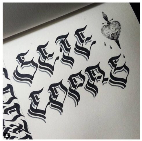 Lettering Ornamental - Estudos para Lettering Ornamental Decorativo