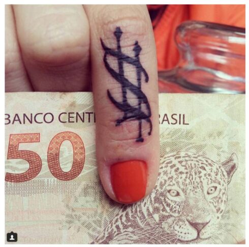 Lettering Ornamental - Tatuagem Lettering Ornamental Decorativo