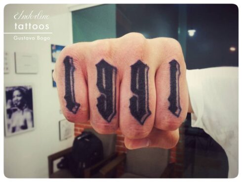 Lettering Ornamental - Tatuagem Lettering Ornamental Decorativo