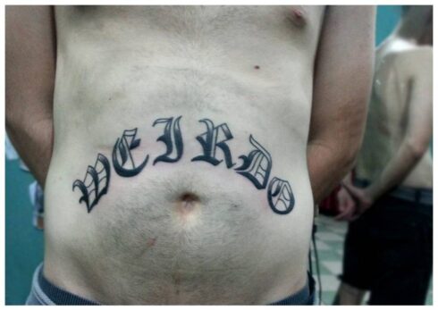 Lettering Ornamental - Tatuagem Lettering Ornamental Decorativo