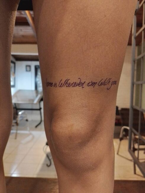 Lettering Ornamental - Tatuagem Lettering Ornamental Decorativo