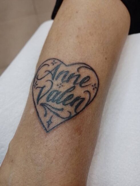 Lettering Ornamental - Tatuagem Lettering Ornamental Decorativo