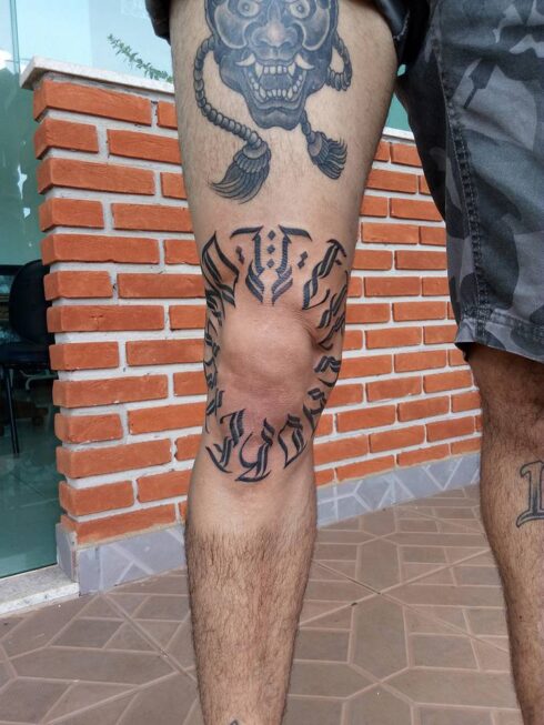 Lettering Ornamental - Tatuagem Lettering Ornamental Decorativo