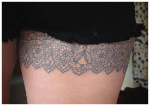 Ornamento Geométrico e Orgânico - Tatuagem Ornamental mesclando elementos geométricos e orgânicos