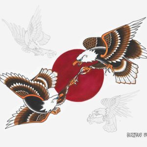 Águia Tradicional - Estudo de Águias no estilo tradicional.