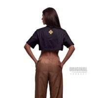 Camiseta Cropped Gold Ultra Confort - Preta