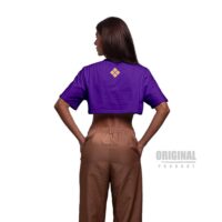 Camiseta Cropped Gold Ultra Confort - Roxo