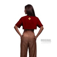 Camiseta Cropped Gold Ultra Confort - Vermelho