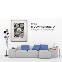 Print Impresso Fine Arte - O Conhecimento / Atenção e Sabedoria - Estúdio Ponta Firme