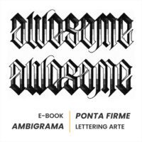 E-book Digital - Estudos Ambigramas Chanfrados 45º - Estúdio Ponta Firme
