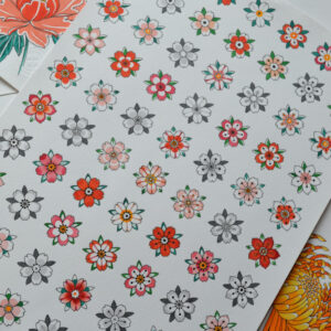 Tattoo Flash - Sakura Floral Japonesa