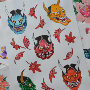 Tattoo Flash - Hannya Japonesa A
