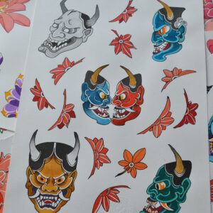 Tattoo Flash - Hannya Japonesa B