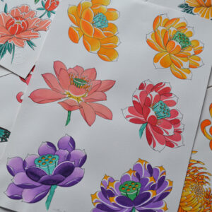 Tattoo Flash - Flor de Lótus