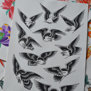 Tattoo Flash - Águia Tradicional PB
