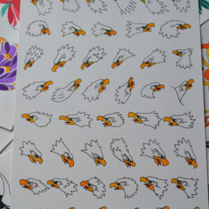 Tattoo Flash - Cabeças de Águias